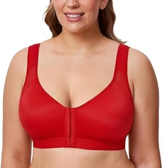 DELIMIRA Plus Size Non-Padded Posture Corrector Front Bra Without Underwire