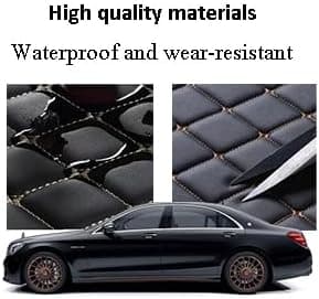 Custom car Floor mat is Compatible for Mercedes-Benz，to All Models for Benz (2000-2025) C260/C200/S500/ A260/ B200，Luxurious ‌All-Weather car Floor MATS. (Black. and Blue)