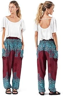 Happy Trunks Harem Pants - Flowy, Baggy Sweatpants for Women - Hippie Clothing