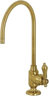 Kingston Brass KS5197BAL Heirloom Single-Handle Water Filtration Faucet, Brushed Brass