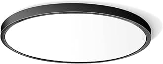 LED Flush Mount Ceiling Light Fixture, 12 Inch 24W (240W Equivalent) 4000K Natural White, 3200LM, Flat Modern Round Lighting Fixture, Black Ceiling Lamp for Kitchens, Stairwells, Bedrooms.etc.