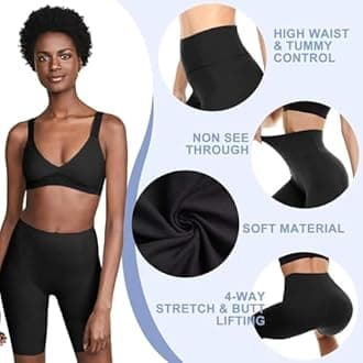 HIGHDAYS 5 Pack High Waist Biker Shorts for Women - 8" Soft Spandex Workout Yoga Running Athletic Shorts