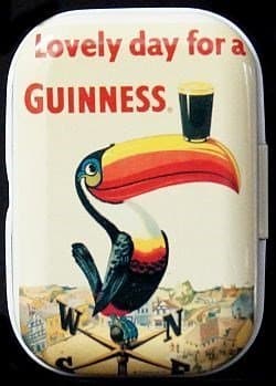 Design Guinness Toucan Mint Tin Pill Box Pill Box Mint Box Small Money Box
