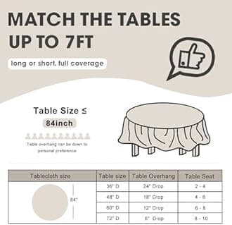 D&Z 12 Pack Gold Plastic Tablecloth Table Cloth 84" Round Disposable Table Cover for Party Birthday Wedding Christmas