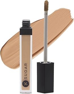 SUGAR Cosmetics Magic Wand Waterproof Concealer - 40 Breve (Medium Beige, Warm Undertone) Full Coverage Waterproof Longwear Formula