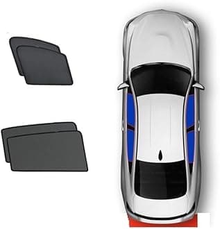 MYVPRO Car Sunshade Shield For Lincoln For Corsair 2023 2022 Car Sunshade Windshield Sun Visor Mesh Curtains Side Window Sunshield Heat Cover Car Window Shades (Color : Four window 4pcs)