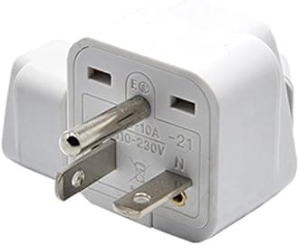 Tekit White NEMA 6-20P Universal Plug Adapter 110-250V 15A,Universal World to North American US NEMA 6-20P Electrical Plug Adapter Converter