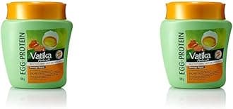 Egg Protein Multivitamin Hair Mask - 500 g, Conditions, Repairs, & Strengthens, With Goodness Of Natural Egg, Promote Deep Conditioning, Natural & Brighter Look (Pack of 2)