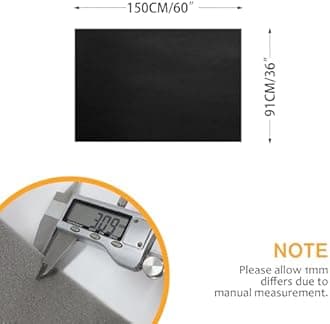 Suede Headliner Fabric with Foam Backing Material - Automotive/Home Micro-Suede Headliner Flame Retardant Fabric for Car Replacement/Repair/DIY (Black 36 * 60 Inch)