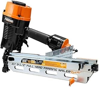 Freeman PFR2190 Pneumatic 21 Degree 3-1/2" Framing Nailer with Case