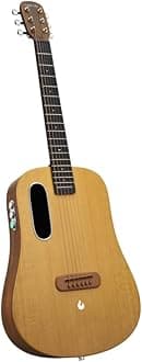 LAVA ME Air Electro-Acoustic Guitar, Ultra Thin Light Spruce Top, Magnetic Pickup, Onboard Effects, Honeycomb Bionic Structure, 6 Steel Strings for All Players