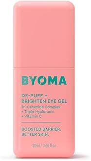 BYOMADe-Puff + Brighten Eye Gel - Lightweight Gel Eye Cream for Dark Circles, Puffiness & Wrinkles - Under Eye Cream With Hyaluronic Acid & Vitamin C - Barrier Repair Skincare - 0.68 fl. oz