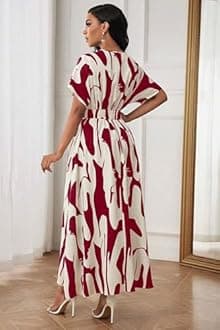 Leriya Fashion Printed Maxi Dress for Women | Trendy Long One Piece Summer Outfit | Lightweight Flared Dress for Casual & Holiday Wear