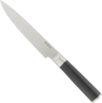 Babish 8-Inch Forged Carving Knife – High-Carbon 1.4116 German Steel Full Tang Kitchen Knife for Precision Meat and Poultry Slicing