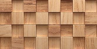 DWELLSINDIA 3D Wooden Cubes Self Adhesive Wallpaper Peel & Stick, Waterproof, Scratch Resistant, Laminated (41cm x 244cm, Wood, Beige)