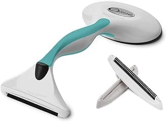 Fabric Shaver & Lint Remover |Battery-Free 4-in-1 Depiller with 3 Fabric-Safe Edges for Clothes & Upholstery (Turquoise)