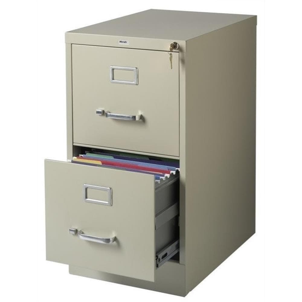 22" Deep 2-Drawer Letter-Size Commercial Vertical File
