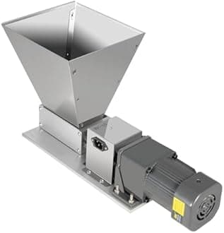 Knwigoe 60w Electric Mill Grinding Machine Stainless Steel Pellet Maker Machine Dry Cereals Grain Grinder with 2 Rollers &4pcs Hoppers for Wheat Rice and Corn