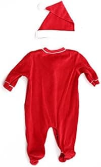 Just Love Christmas Coverall for Baby & Infant with Matching Santa Hat
