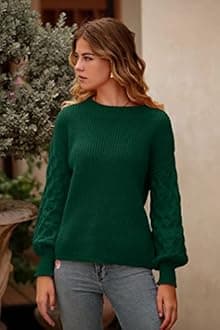 PRETTYGARDEN Women's Fall 2026 Pullover Sweater Casual Long Sleeve Loose Chunky Knit Tops Blouse Winter Fashion Clothing