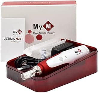 MyM Derma Pen with 2 Extra 12 Needles Cartridges Derma Pen | Mesopen for Anti Aging | Skin Facial Care | Skin Rejuvenation