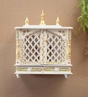 Wooden Temple/Home Temple/Pooja Mandir/Pooja Mandap/Temple for Home (Fulljal), 52 Cm