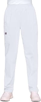 Cherokee Scrubs for Women Cargo Pant Natural Rise Tapered Pull-On Bottom with 4 Pockets , Fade Resistant Fabric - 4200