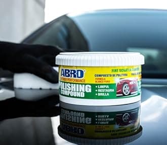 ABRO Superior Performance Polishing Compound, 10 oz., High-tech Shine Car Scratch Remover for Vehicles, Restorers Swirls and Scratches, Buffing Compound for Oxidized Finishes, Smooth, Reflect, Clean