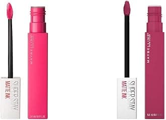 Super Stay Matte Ink Liquid Lipstick Romantic Vivid Pink and Pathfinder Berry Pink