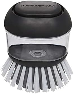 Soap Dispensing Palm Brush, Black