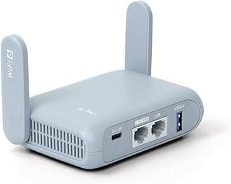 GL-MT3000 (Beryl AX) Portable Wifi Router for Travel & Home, Wireless Access Point, Pocket Wifi 6 Abroad, Secure Vpn Router, Dual Band, Mobile Wireless Routers for Modem, 1 x 2.5Gbp WAN Port