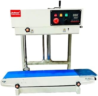 By MASTER MACHINES Heavy Duty MS Continuous Band Sealer, Automatic Band Sealer Packing Machine, 5 KGS, 1 Year Warranty MM - 22