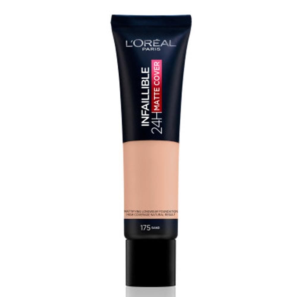 Cover Liquid Foundation, With 4% Niacinamide, Long Lasting, Natural Finish, Available in 20 Shades, SPF 25, Infallible 32H Matte Cover, Shade 155, 30ml