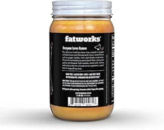 Fatworks Gourmet Cage-Free Duck Bone Broth, Ramen Flavor, Keto, Paleo, Collagen Rich, Preservative Free, 6 pack of 15 oz. Jars