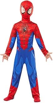 Rubie's 640840l Spiderman Marvel Spider-Man Classic Child Costume, Boys, L (7-8 Years/128 cms) Halloween