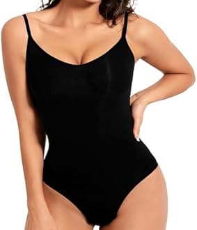 ShaperSwan Shapewear, Bodysuit for Women, Tummy Control Bodysuit with Adjustable Straps, Seamless Snatched Body Shaper