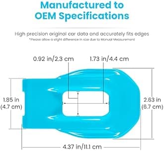 Hood Latch Lock Catch Brackets Cover for 2018-2024 Jeep Wrangler JL JLU Unlimited Sports Freedom Sahara Rubicon Gladiator JT 2-Door & 4-Door Exterior Accessories Decoration (Light Blue 2PCS)