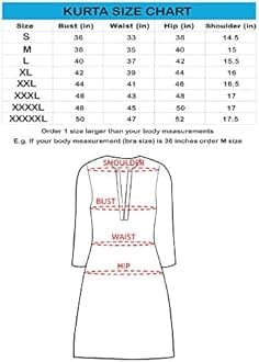 MIRCHI FASHION Women's Cotton Relaxed Fit A Line Sequins Embroidery Work Foil Printed A-Line Kurti Only