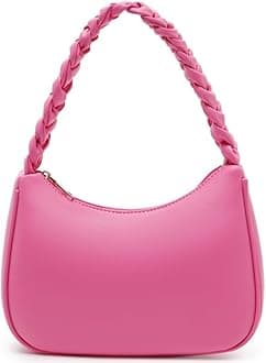 Shoulder Bags for Women, Cute Hobo Tote Handbag Mini Clutch Purse with Zipper Closure