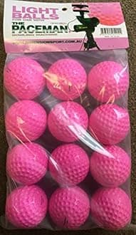 Dimension Films Paceman Bowling Machine Pack of 12 Balls- Pink