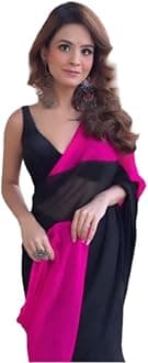 BE4ME.COMAlia bhatt Saree Rocky aur rani movie saree celebraty inspired sari Bollywood partywear Georgette Printed saree