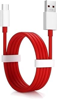 ONEPLUS Original 80W USB Type C Data Sync Fast Charging Charger Cable Compatible with OnePlus 12 5G,11,11r,10r,10t,10,10 pro,9 Pro,8,8T,7t,7t Pro, Nord,2,2t,Ce 2 Lite,Ce 3 lite,Nord Ce3,Open, Red