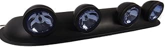 UNIVERSAL ROUND 4X4 ROOF TOP BAR TOP HEAD LIGHT FOG LAMP FOUR LENS DRIVING POD LIGHTS OFFROAD FOG SPOT HEAD LAMPS - SELF ADHESIVE BACK WINNER 2024*