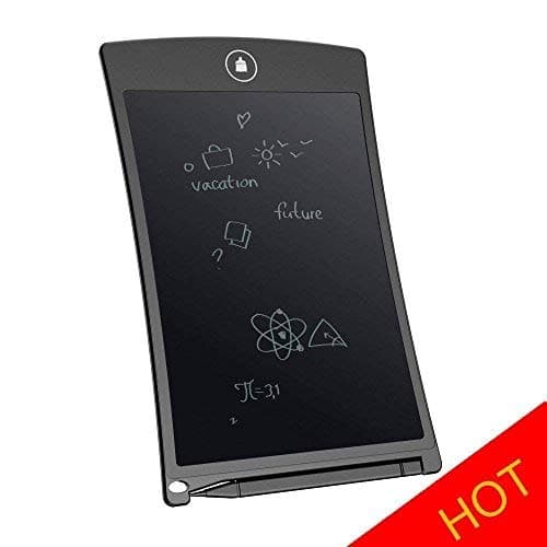 LCD Writing Tablet, Amersin 8.5-Inch Durable Writing Board Electronic Writing Board Digital Drawing Board Graphic Drawing Tablet for Kids and Adults at Home, School and Work Office (8.5"-Black)
