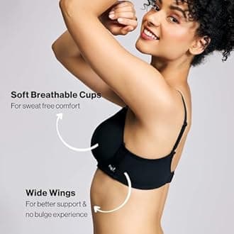 NYKD (NYB198 Cotton Lightly Padded & Non Wired T-Shirt Bra for Women | Medium Coverage Bra with Soft Detachable Straps | Ideal for All Day Comfort