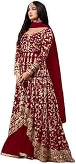 Ready to Wear Indian Pakistani Style Embroidered Koti Salwar Kameez Salwar Suit for Women