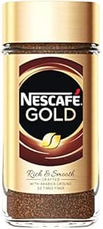 NescafeGold Rich & Smooth Taste Crafted with Arabica Ground Coffee Beans 10 Times Finer Instant Coffee Beverages for a Perfect Day Start Jar 100 gm