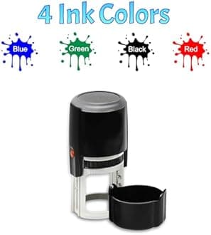 Custom Face Stamp Personalized Photo Stamps Customized Self-Inking Rubber Stamp with Name Text Logo Create Your Own Stamp