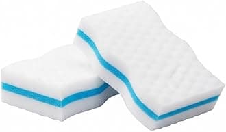 - Magic Cleaning Sponge | Multipurpose Clean Sponge | Magic Eraser for Wall, Dash Boards, Switch Boards, Taps, Wall Stain Remover, Glass, Shoes, Sneakers Cleaning Sponge (Pack of 2)