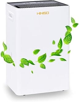 HINISO 22L WiFi Dehumidifier for Home with UV & Ionizer | Smart App Control | Covers 4500 Sq.ft | Quiet Operation | 5.5L Tank | Auto Defrost, Overflow Protection & Timer